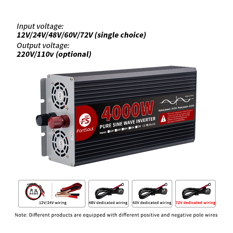 リアルパワー 純正弦波インバーター 4000W 5000W  - Pure Sine Wave Inverter 5000W 48V 220V のレビューと価格