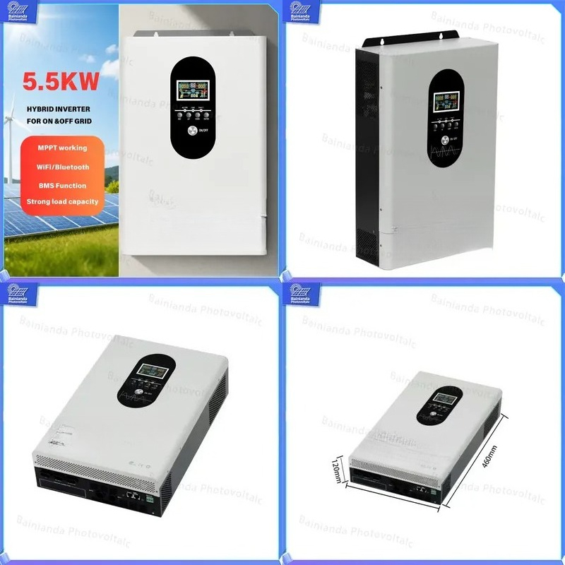 3kW 5.5kW ハイブリッドソーラーインバーター 110 - Hybrid Solar Inverter 5.5Kw Mppt 48V のレビューと価格